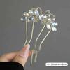 Rhinestones U-Shaped Hair Sticks Butterfly Hair Stick for Women Bun Comb Hanfu Metal Hair Clips Hair Accessories Hairpin