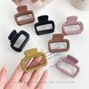 Small Hair Claw Clips Women Girls Square High Ponytail Clip Clamp Korean Simple Matte Non Slip Hair Styling Accessories