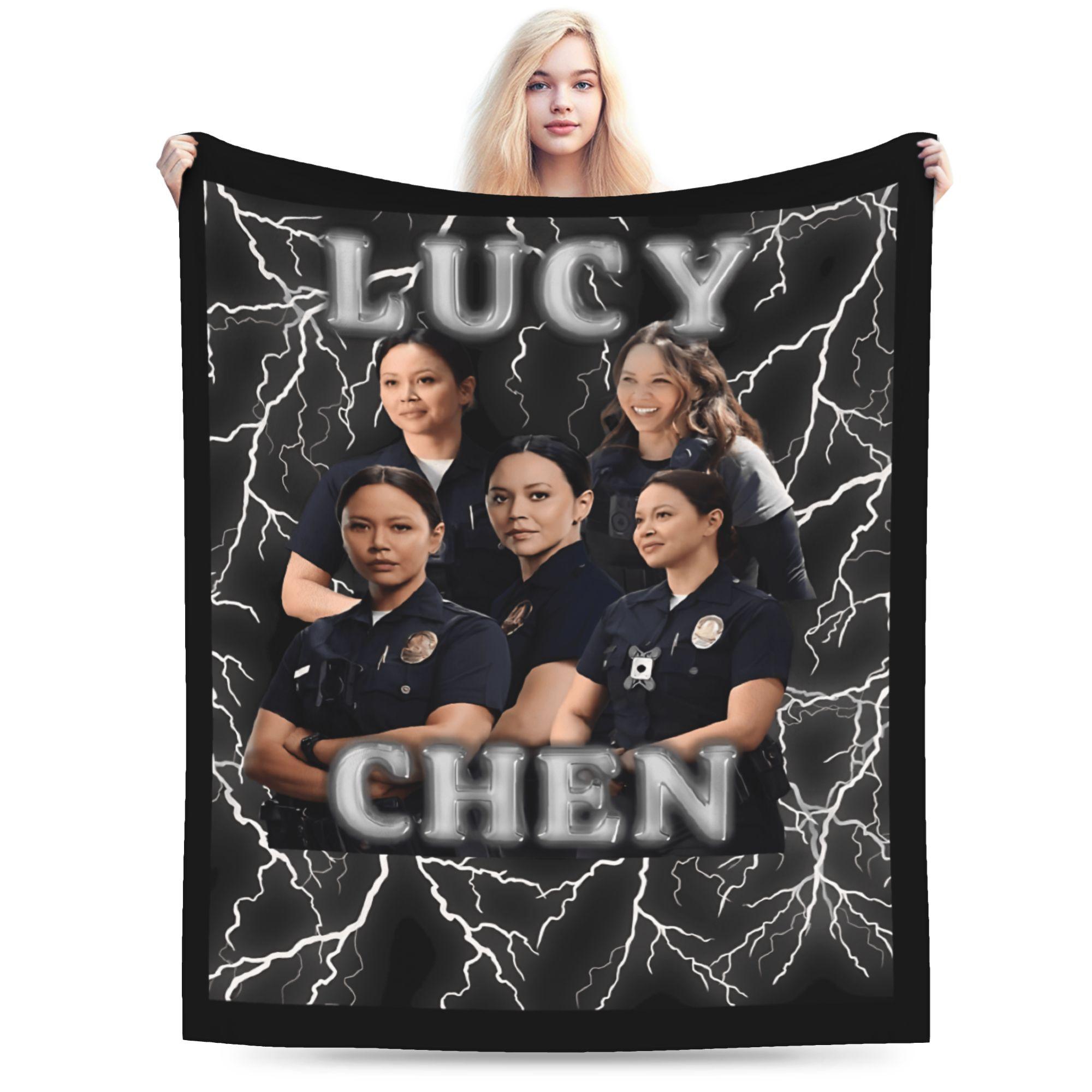Happy Adults Toys Unisex Tim B-Bradford Warm Blanket L-Lucy Chen Girls Boys Plush Throw Blanket Fashion Bedroom Flannel Bedspread Sofa Bed Cover