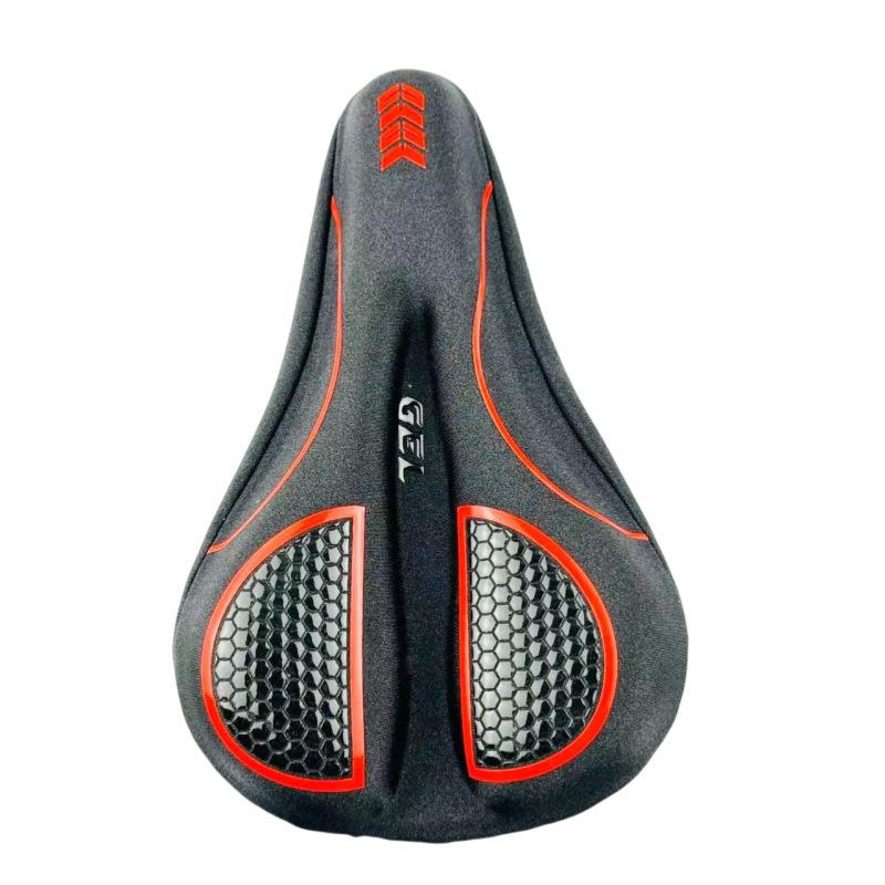 

Bicycle seat cover Thickened silicone seat cushion Soft car seat cover Cycling equipment Cycling equipment Road bike Mountain bike seat cover красный