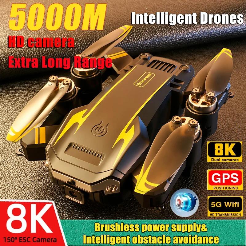מקורי S6 Pro Max Drone Dual Camera 8K מנוע ללא מברשות מקצועי GPS WIFI FPV הימנעות ממכשול מתקפל Quadcopter Rc מסוק