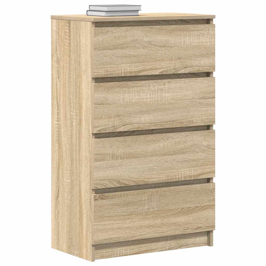 Sideboard in Sonoma Oak Finish 60 x 35 x 98.5 cm Particleboard