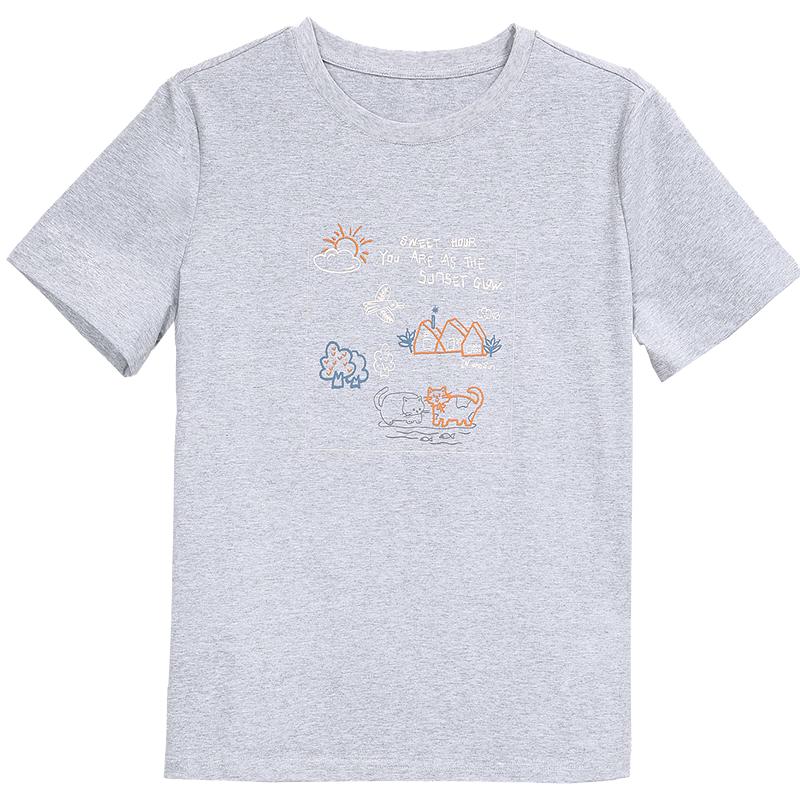 Betu Women s Fun Print Short Sleeve T-Shirt M