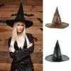 Halloween Leather Witch Wizard Hats Vintage Party Hat Headwear Props Decoration Cosplay Costume Accessories for Children Adult
