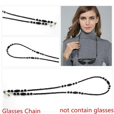 Women  Black Anti-slip  Eye Wear Accessories Glasses Necklace  Glasses Chain Eyeglass Lanyard