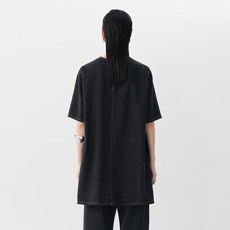 JNBY 2025 Summer Washed A-line Short Sleeve Dress