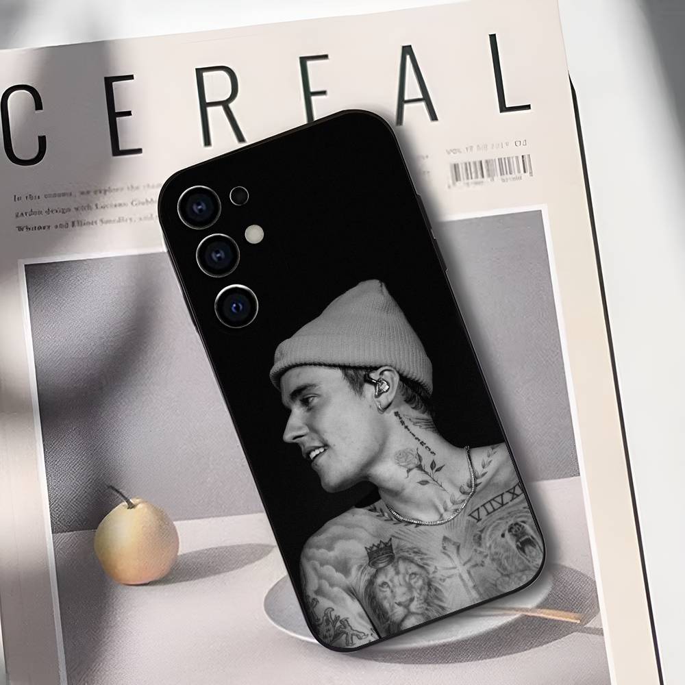 J-Justin B-Bieber Phone Case For Samsung S25,S24,S21,S22,S23,S30,Ultra,S20,Plus,Soft Silicone Black Cover
