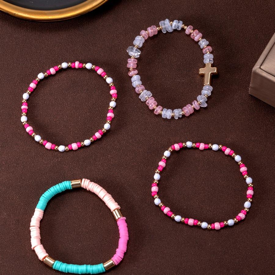 Summer new sweet less temperament personalized beaded craft bracelet design simple bracelet color