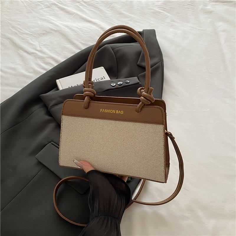

Spring and summer new simple commuter shoulder bag fashionable tote bag versatile texture trendy messenger handbag