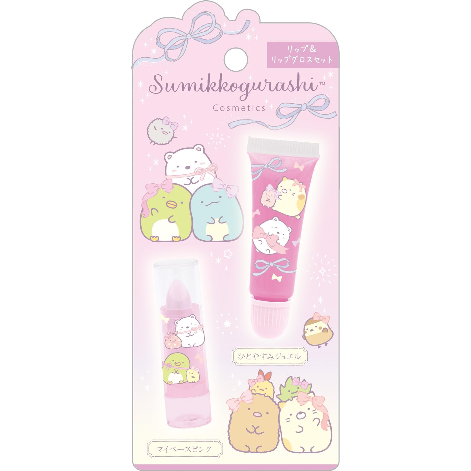 

Блеск для губ Sumikko Gurashi, оттенок Jewel My Pace Pink FE38301, набор San-X, и
