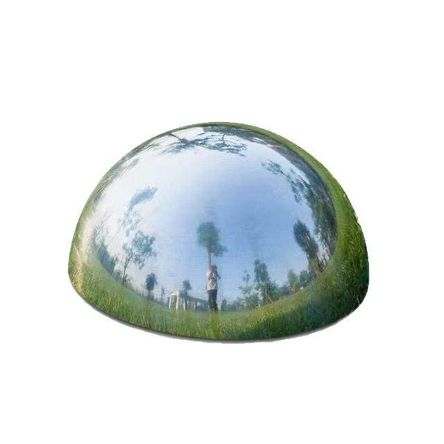 Stainless Steel Decorative Hollow Mirror Hemisphere Wall Ornament
