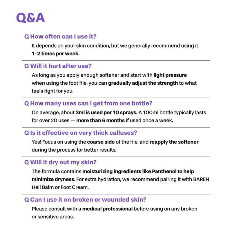 baren - Foot Callus Eraser Home Set