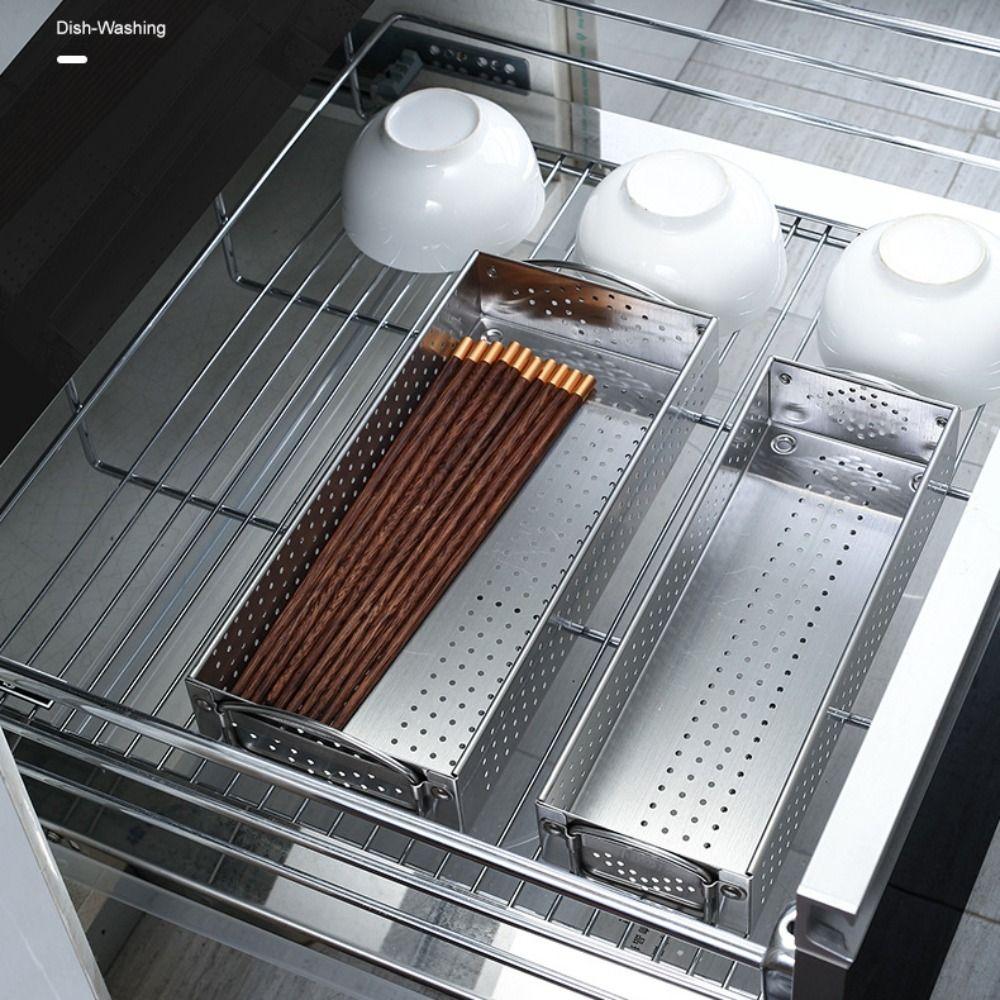 Steel for Chopsticks Spoon Chopstick Holder Flatware Storage Case Cutlery Box Kitchen Supplies