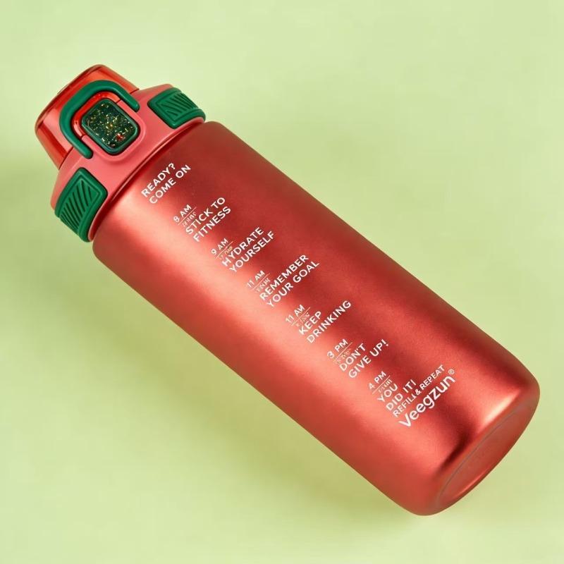 

Large-Capacity Ombré Sports Water Bottle with ‘C’ Design - 24oz Insulated Tumbler for Gym & Outdoor, Summer Gradient Color with 850ml