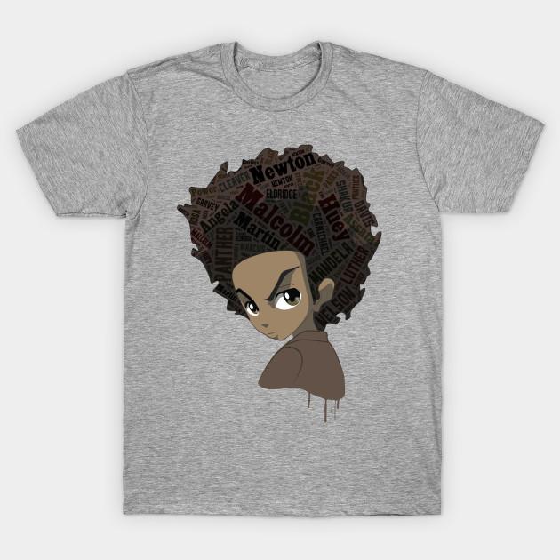 

Unisex Fashion TShirt Huey Freeman Black Power Print TShirt Plus Size S-5XL T-Shirt 100%Cotton Tops O Neck Short Sleeve Tees M сірий колір