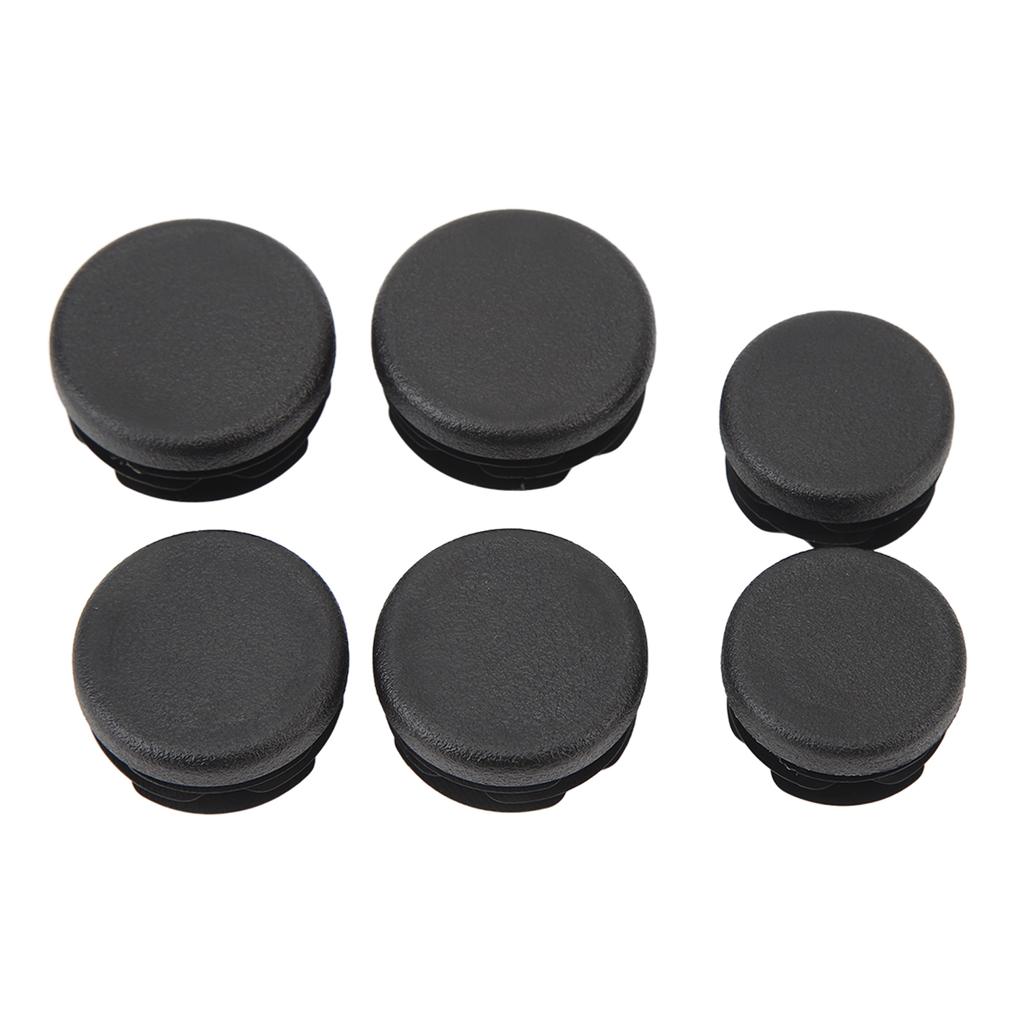 6Pcs Frame Hole Cover Caps Black Dust Resistant Waterproof Rugged Reliable Motorcycle Frame Hole Plug for CB125R CB150R