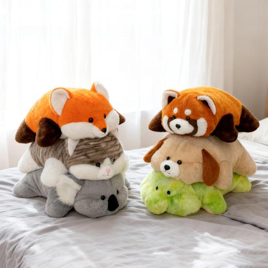 Păpușă de burtă Pluș Animale de pluș ponderate Moi Panda Vulpe Koala Plușuri pentru ameliorarea anxietății Suport pentru somn Pernă de corp pentru îmbrățișat Cadou Decor pentru copii adulți