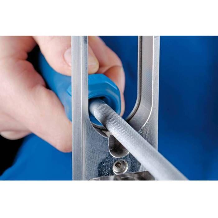 Lime d'atelier, manche ronde, Long. : 200 mm, Taille 2, Coupe transversale 7,5 mm