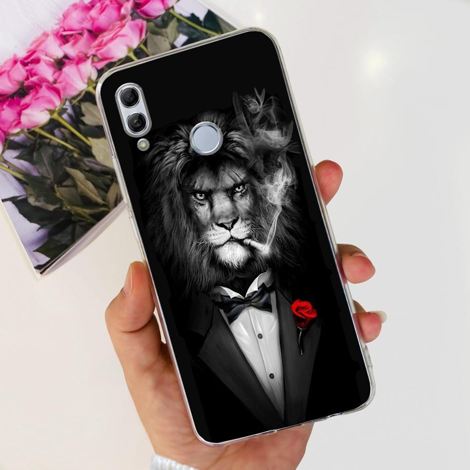 For Honor 10 Lite Case Honor 10i Shockproof Cover HRY-LX1T HRY-LX2 Stylish Flower Soft Silicone Clear TPU Funda For Honor10 Capa