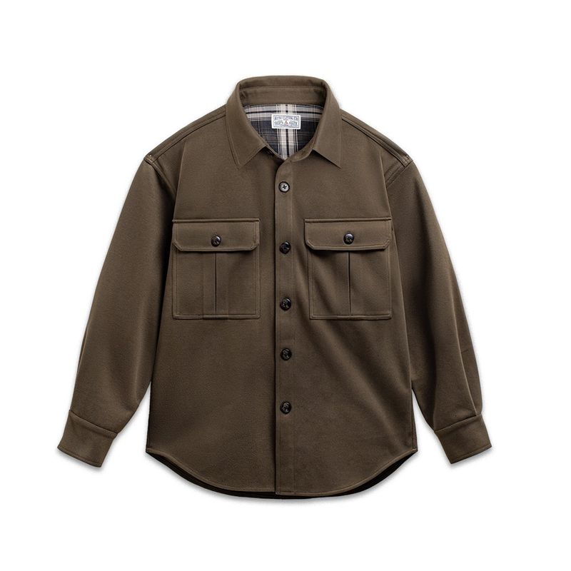 Madeng Parka American Retro Starry Sky Woolen Shirt Jacket Loose Lapels Heavy Weight Woolen Outwear Men's Autumn Clothing