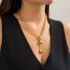 Thick Chain with Heart Pendant Tassels Necklace for Women Trendy Ladies Accessories On the Neck 2026 Fashion Jewelry Female Gift