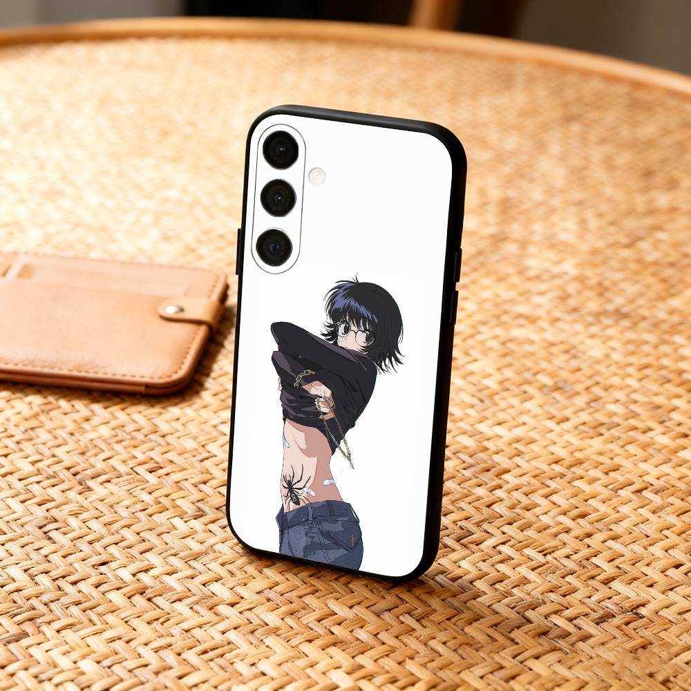 S-Shizuku H-Hunter M-Murasaki Phone Case For Samsung A73,72,71,53,52,51,22,91,80, Soft Black Cover