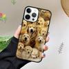 Cartoon Golden Retriever Dog Phone Case For iPhone 17 Air 15 16 16e 11 12 13 14 Pro Max Cover For iPhone 17 Air Max Plus Fundas