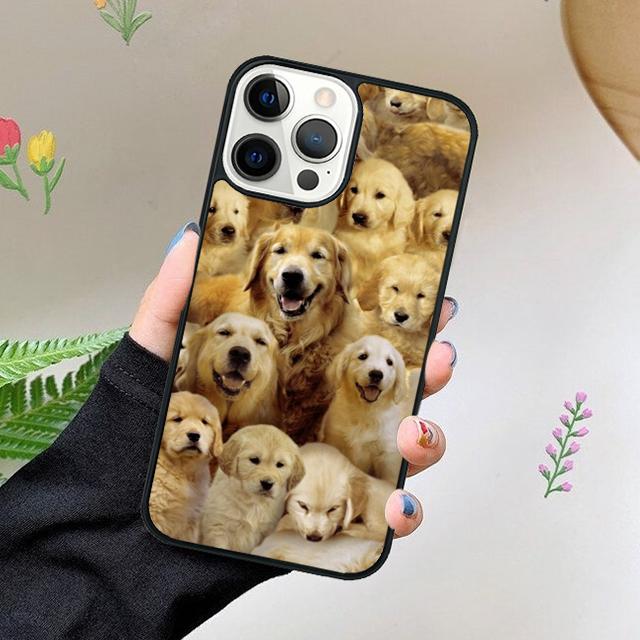 

Cartoon Golden Retriever Dog Phone Case For iPhone 17 Air 15 16 16e 11 12 13 14 Pro Max Cover For iPhone 17 Air Max Plus Fundas iPhone 13