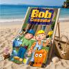 Builder's Bright Spark Strandtuch Mikrofaser Strandtuch, Leicht und Schnelltrocknend, für Sommerreisen, Schwimmbad-Fan Geburtstagsgeschenk