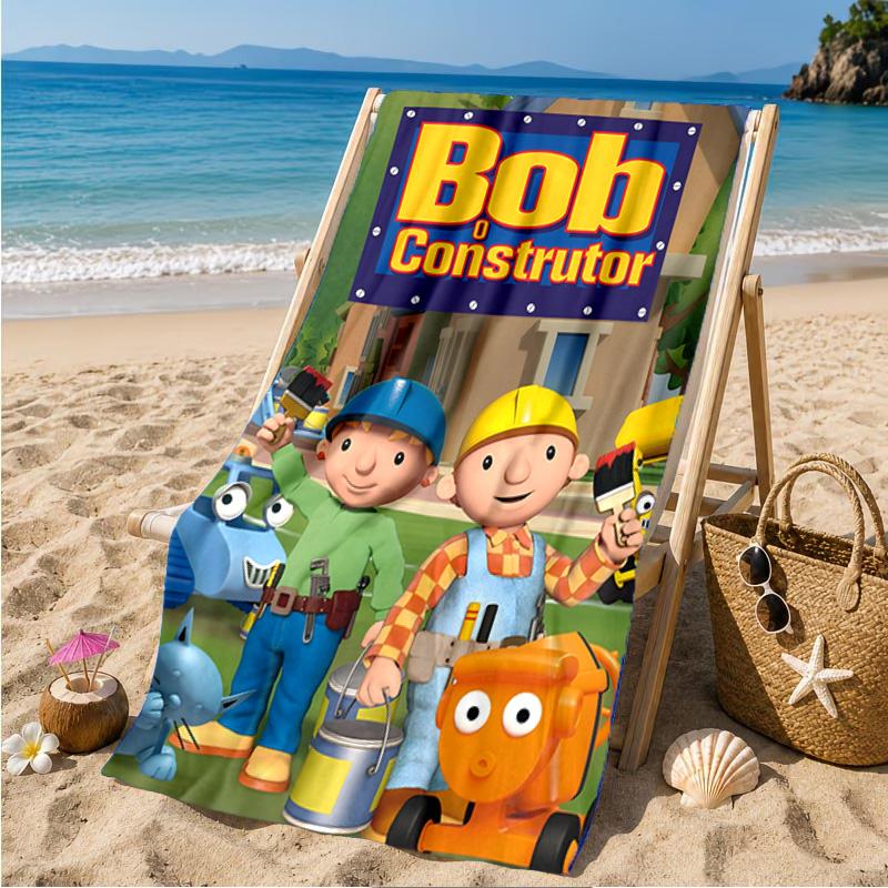 Builder's Bright Spark Strandtuch Mikrofaser Strandtuch, Leicht und Schnelltrocknend, für Sommerreisen, Schwimmbad-Fan Geburtstagsgeschenk