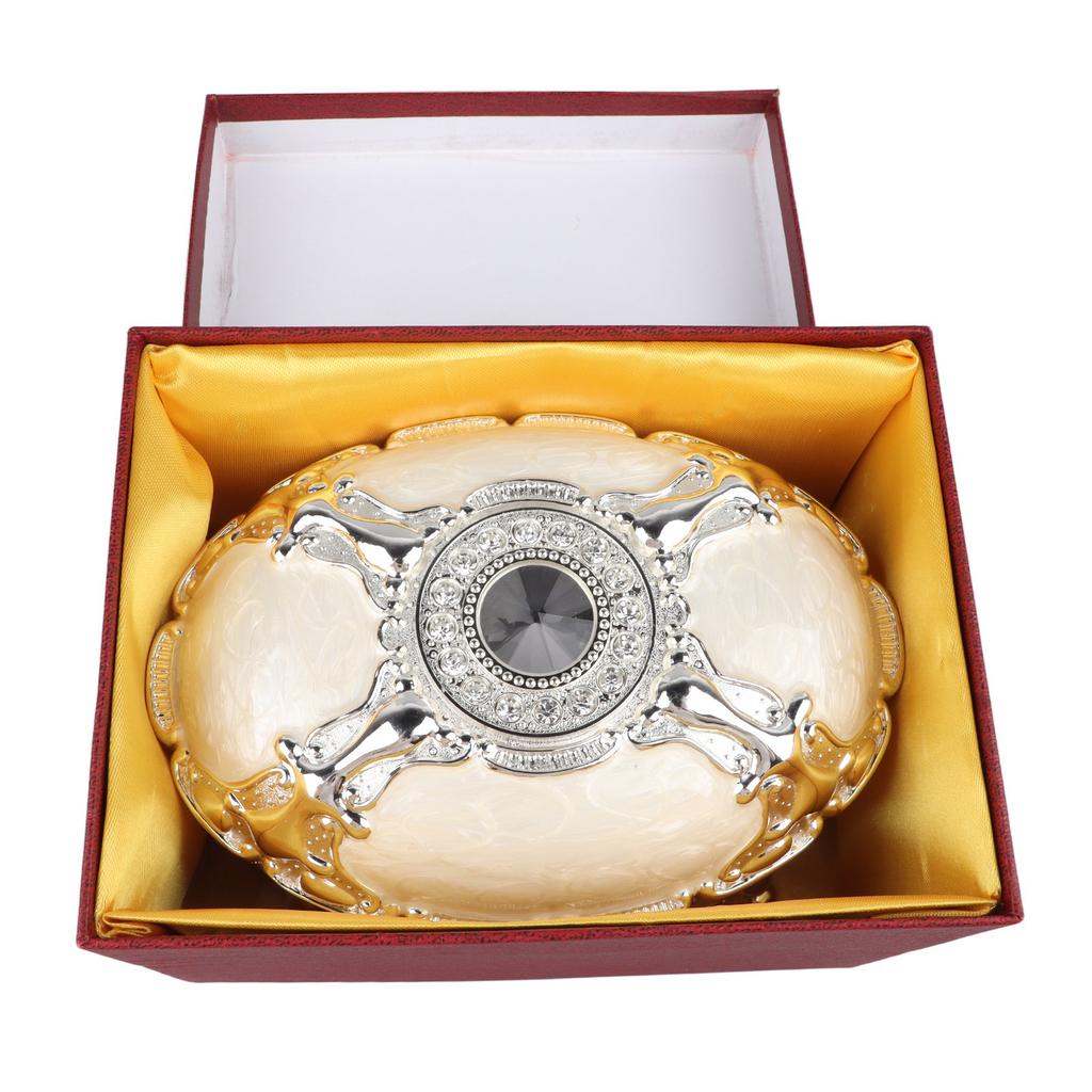 Vintage Jewelry Box Exquisite Elegant Alloy Antique Jewelry Organizer for Rings Earrings Necklaces