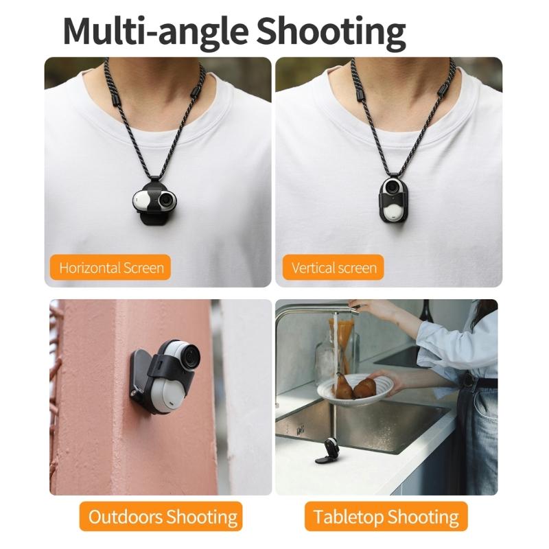 Magnetische Nackenhalterung für GO 3 Kamera Praktische und Flexible Magnetische Brusthalterung mit Lanyard 22cm-42cm Einstellbar