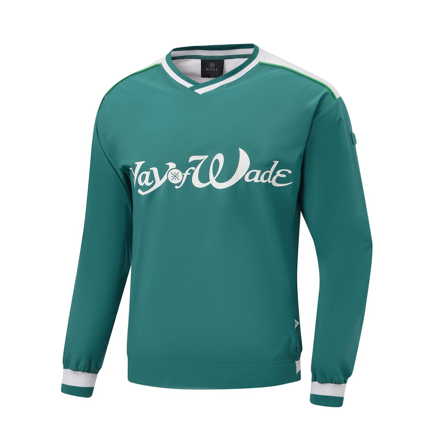 Li-Ning Wade Series Letter Color Block Soft Simple Versatile Long Sleeve T-Shirt Men tops AAEW001-4 M