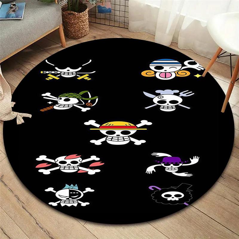One Piece Round Area Rug Carpet Rug For Living Room Bedroom Sofa Playroom Decor Nonslip Floor Mat