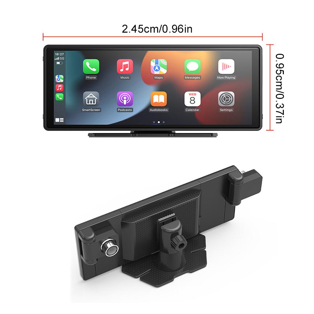 10.26 Inch Screen Car Dash Cam Wireless Carplay HD Rear Reversing Camera GPS Tracking DVR Dash Cam Video Player Android Auto