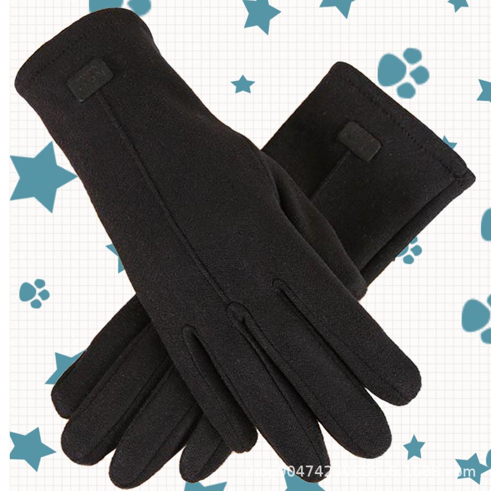 Women's Windproof Touchscreen Rabbit Fur Gloves for Cycling