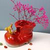 Ceramic Bird Boot Planter Pot Pen Holder Colorful Shoes Flowerpot Succulents Herb Plants Container Home Balcony Garden Decoration