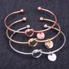 Elegant Heart Knot Bracelet with 26-Letter Pendant for Women