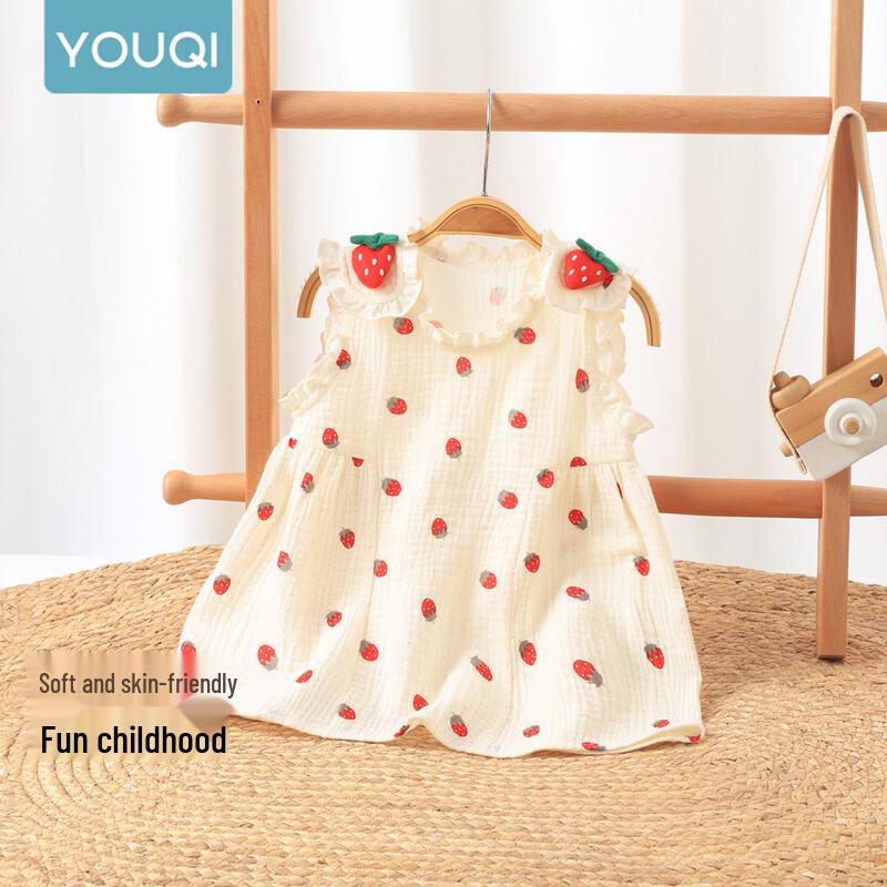 Baby Girls' Strawberry Strap Dress