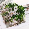 Yousheng 7 Stems Artificial Violets Flowers Faux Silk Violets Bouquet UV Resistant Outdoor Fake Bloom for Vase Home Garden Wedding Decor