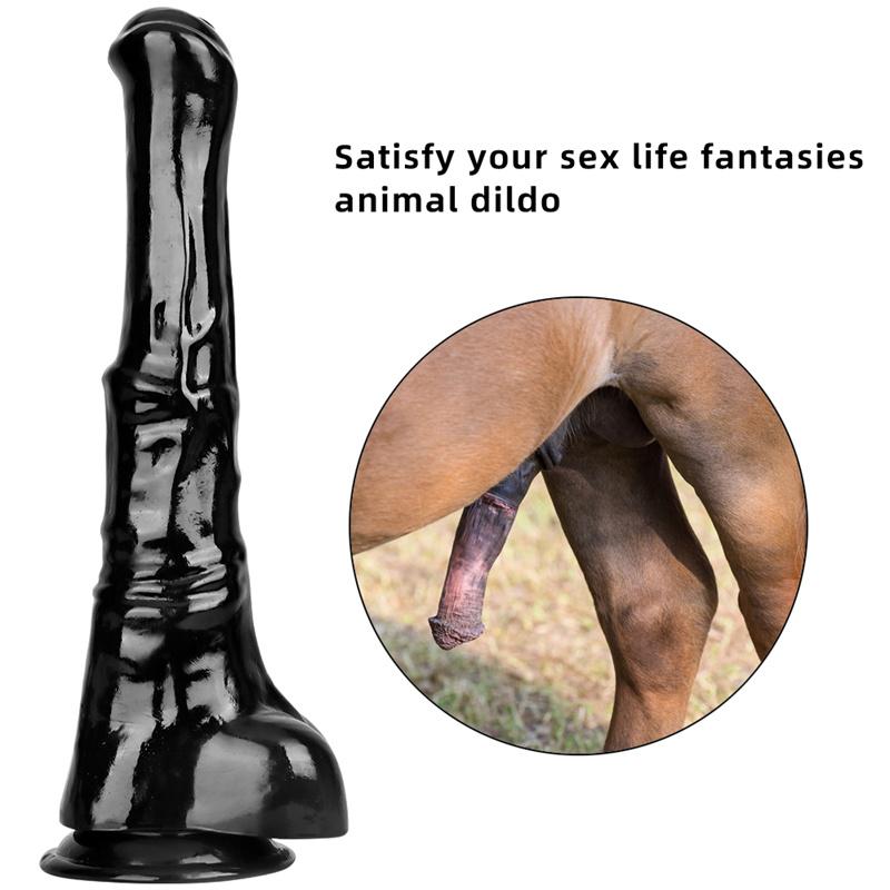Kôň kohút 8 cm veľký žrebec Alternatívne zviera nadrozmerný falus análny kolík popolavý hráč super hrubý