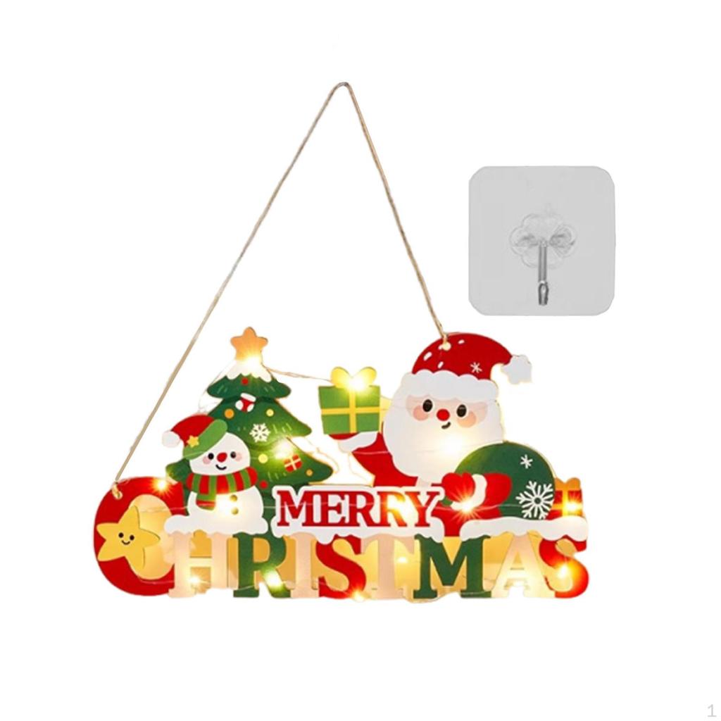 Wooden Welcome Sign Crafts Merry Christmas for Farmhouse Dorm Apartment