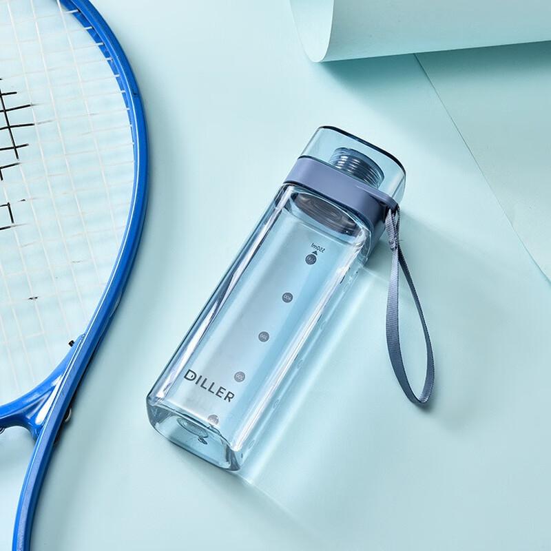 Diller D8645 Portable Square Plastic Water Bottle