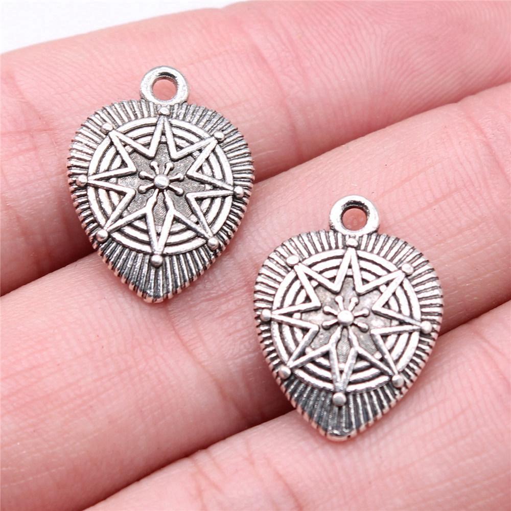 Charms Peach Heart-shaped Love Pendants Vintage Jewelry Supplies ZC094