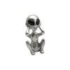 Modern Alien Figurine Sculpture Sitting Pose Home Decor Sculpture Statue for Desk Shelf Office Decoration Unique Design Art Piece