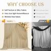5x8/10ft Wrinkle Free White Backdrop Curtain for Wedding Backdrop Drape Birthday Party Photography Background Baby Shower Decor