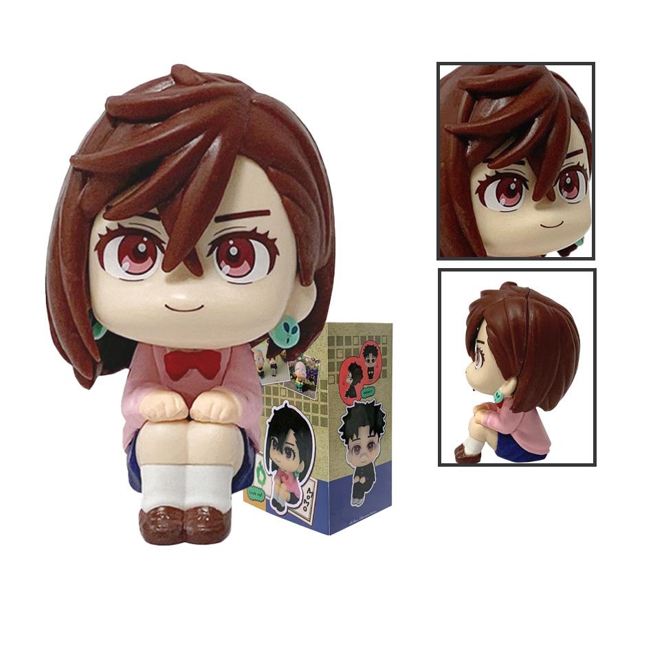 Couple Set: Big-Head Chibi Ayase Momo / Okarun - Anime Merchandise from Dandadan | Articulated Figure Model Toy, Gift