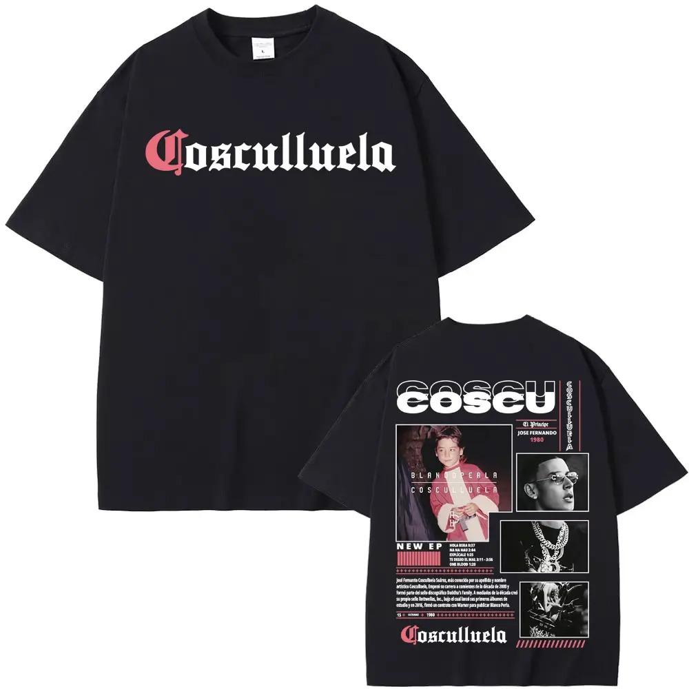 2026 Rapper Blanooperla Cosculluela Album Tour T Shirt Unisex Harajuku High Street Oversized T-shirts Unisex Women Hip Hop T-shirt