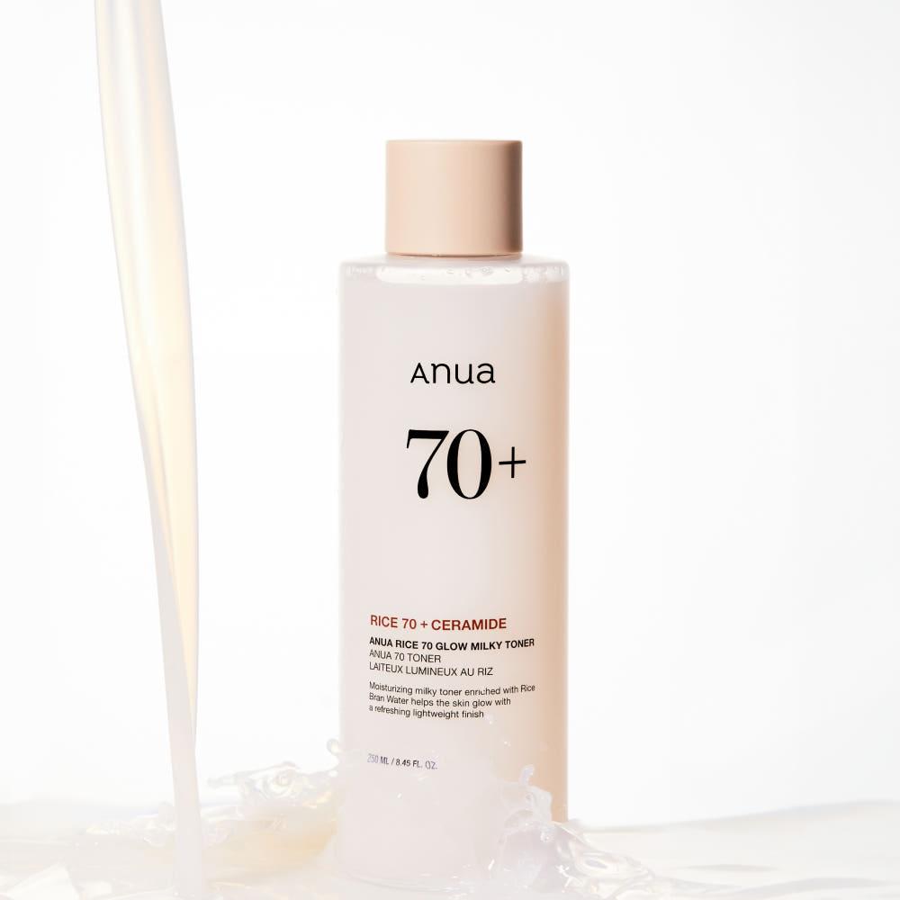 Anua Rice 70 Glow Milky Toner 250ml – Glow Boost, Moisture Care, Korean