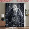 2D Flat Photography Backdrop Tapestry Full Moon Wolves 100% Polyester Holiday Decorations for Holiday Decorations for